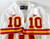 1997 Kansas City Chiefs Pete Stoyanovich #10 Game Issued White Jersey 40 338