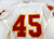 2001 Kansas City Chiefs #45 Game Issued White Jersey 42 337