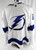 2018-19 Tampa Bay Lightning Mitchell Stephens #67 Game Used White Jersey 56 748