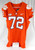 2017-22 Clemson Tigers #72 Game Issued Pos Used Orange Jersey Football NP Rem 2