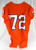 2017-22 Clemson Tigers #72 Game Issued Pos Used Orange Jersey Football NP Rem 2