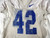 2016-19 Boise State Broncos #42 Game Used White Practice Jersey L 407