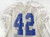 2016-19 Boise State Broncos #42 Game Used White Practice Jersey L 407
