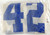 2016-19 Boise State Broncos #42 Game Used White Practice Jersey L 407