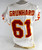 1999 Kansas City Chiefs Tim Grunhard #61 Game Issued White Jersey 48 661