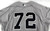 2023 New York Yankees #72 Game Issued Grey Jersey 46 786