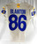 2020 Los Angeles Rams Kendall Blanton #86 Game Issued Pos Used Cream Jersey 23