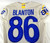 2020 Los Angeles Rams Kendall Blanton #86 Game Issued Pos Used Cream Jersey 23