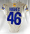 2020 Los Angeles Rams Juju Hughes #46 Game Issued Pos Used Cream Jersey 40 424