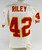 1999 Kansas City Chiefs Riley #42 Game Issued White Jersey 40 769