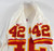 1999 Kansas City Chiefs Riley #42 Game Issued White Jersey 40 769