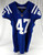 2014 Indianapolis Colts Gabe Holmes #47 Game Issued Pos Used Blue Jersey 44 554