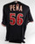 2009 Arizona Diamondbacks Tony Pena #56 Game Used Black Jersey 50 396