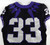 2021 Texas Christian TCU Frogs #33 Game Used Black Jersey Football NP Rem 42 652