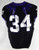 2019-24 Texas Christian TCU Frogs #34 Game Used Black Jersey Football NP Rem 3