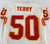 1999 Kansas City Chiefs Terry #50 Game Issued White Jersey 46 763