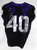 2019-24 Texas Christian TCU Frogs #40 Game Used Black Jersey Football NP Rem 56