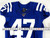 2019 Indianapolis Colts Gabe Holmes #47 Game Issued Pos Used Blue Jersey 42 555