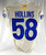2021 Los Angeles Rams Justin Hollins #58 Game Issued Pos Used Cream Jersey 42 60