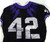 2020 Texas Christian TCU Frogs #42 Game Used Black Jersey Football NP Rem 46 658