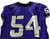 2019-24 Texas Christian TCU Frogs #54 Game Used Purple Jersey Football NP Rem 1