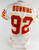 2002 Kansas City Chiefs Eric Downing #92 Game Used White Jersey 48 288