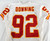 2002 Kansas City Chiefs Eric Downing #92 Game Used White Jersey 48 288