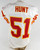 2001 Kansas City Chiefs Hunt #51 Game Issued White Jersey 46 306