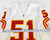 2001 Kansas City Chiefs Hunt #51 Game Issued White Jersey 46 306