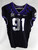 2020 Texas Christian TCU Frogs #91 Game Used Black Jersey Football NP Rem 46 868
