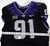 2020 Texas Christian TCU Frogs #91 Game Used Black Jersey Football NP Rem 46 868