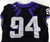 2021 Texas Christian TCU Frogs #94 Game Used Black Jersey Football NP Rem 48 56