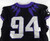 2019-24 Texas Christian TCU Frogs #94 Game Used Black Jersey Football NP Rem 57