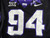2019-24 Texas Christian TCU Frogs #94 Game Used Black Jersey Football NP Rem 58