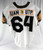 2021 Air Force Falcons #64 Game Issued Pos Used White Jersey Air Power Legacy 5