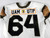 2021 Air Force Falcons #64 Game Issued Pos Used White Jersey Air Power Legacy 5