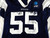 2025 Dallas Cowboys Justin Barron #55 Game Used Navy Practice Jersey 48 486