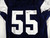 2025 Dallas Cowboys Justin Barron #55 Game Used Navy Practice Jersey 48 486