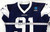 2025 Dallas Cowboys Isaiah Land #91 Game Used Navy Practice Jersey 50 476