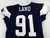 2025 Dallas Cowboys Isaiah Land #91 Game Used Navy Practice Jersey 50 476