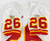 1996 Kansas City Chiefs J.Anderson #26 Game Issued White Jersey 42 019
