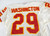 1996 Kansas City Chiefs Brian Washington #29 Game Issued White Jersey 021