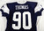 2025 Dallas Cowboys Solomon Thomas #90 Game Used Navy Practice Jersey 52 482