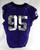 2019-24 Texas Christian TCU Frogs #95 Game Used Purple Jersey Football NP Rem 3