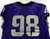 2019-24 Texas Christian TCU Frogs #98 Game Used Purple Jersey Football NP Rem 5
