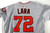 2025 Washington Nationals Andry Lara #72 Game Issued Grey Jersey 46 204