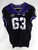 2019-24 Texas Christian TCU Frogs #63 Game Used Black Jersey Football NP Rem 77