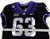 2019-24 Texas Christian TCU Frogs #63 Game Used Black Jersey Football NP Rem 77