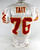 2002 Kansas City Chiefs John Tait #76 Game Issued White Jersey 48 056