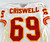 1996 Kansas City Chiefs Jeff Criswell #69 Game Issued White Jersey 051